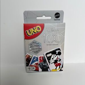 Mattel Disney UNO 100 Card Game with Mickey Mouse